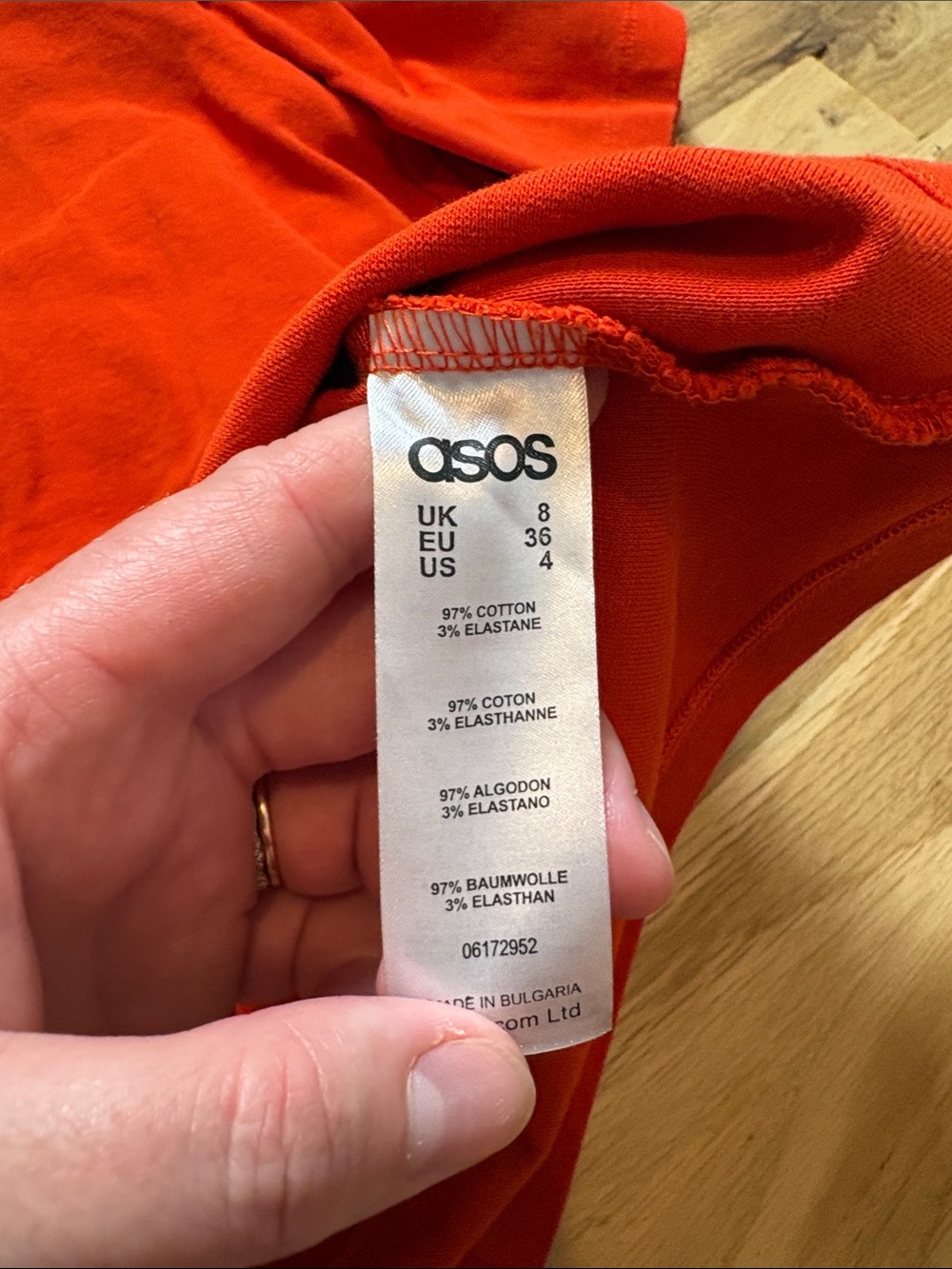 ASOS Orange Cold-Shoulder Ruffle Nursing Top Women’s 4 - Picture 15 of 15